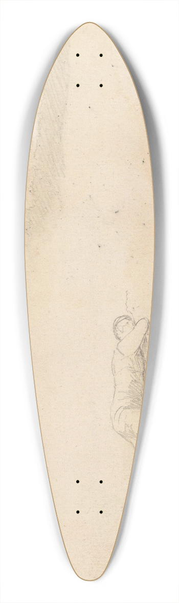 Hans Gude - To liggende figurer; to mannsfigurer i fjellet (detalj) 39.3 inch art pintail longboard deck