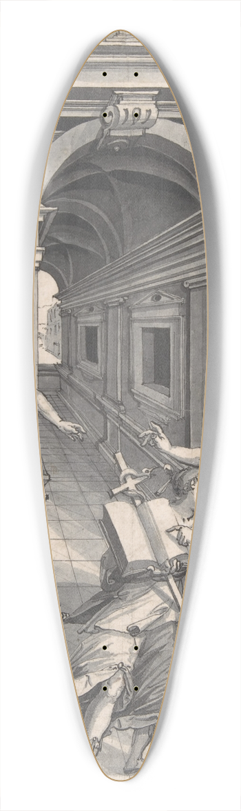 Hans Jakob Nscheler the Elder - Christ Saving Eve 39.3 inch art pintail longboard deck