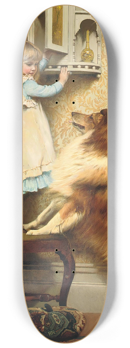 Charles Burton Barber - A Secret Place 8.25 inch art skate deck