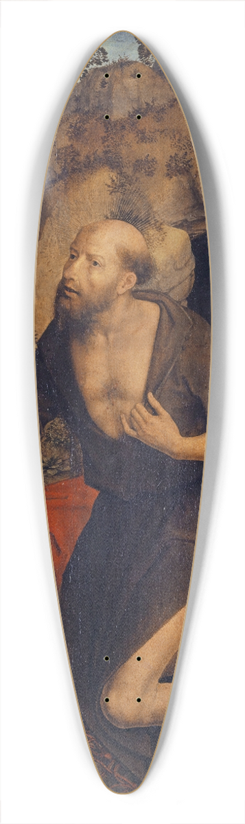 Hans Memling - The Penitence of Saint Jerome 39.3 inch art pintail longboard deck