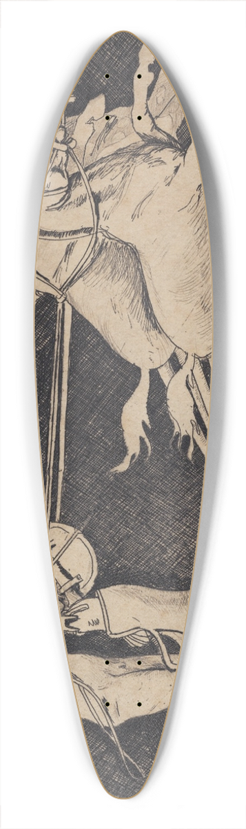 Hans Nikolaj Hansen - Quadriga 39.3 inch art pintail longboard deck