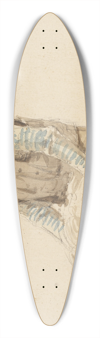 Hans Smidth - Fisker, der brer en bakke 39.3 inch art pintail longboard deck