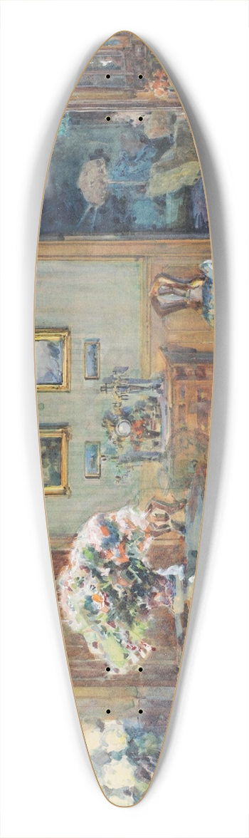 Hans Temple - Saloninterieur 39.3 inch art pintail longboard deck