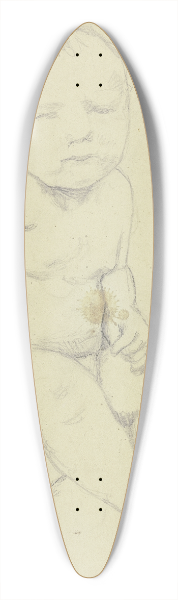 Hans Thoma - Cherub 39.3 inch art pintail longboard deck
