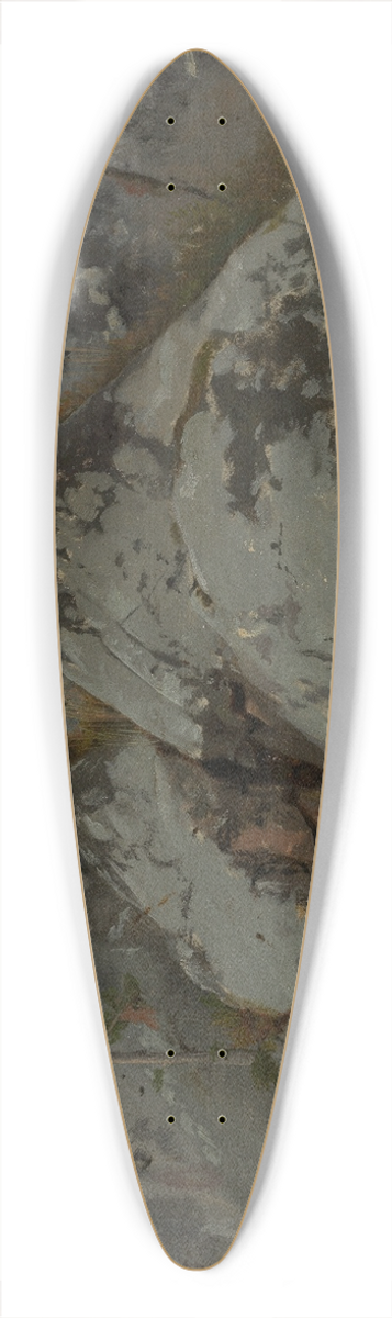 Hans Thoma - Felsblcke mit Tnnchen 39.3 inch art pintail longboard deck