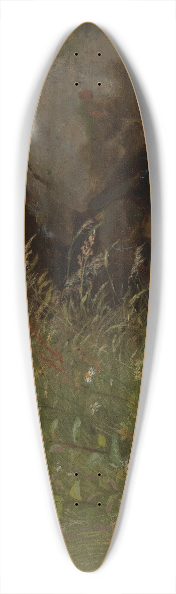Hans Thoma - Grser am Bachrand 39.3 inch art pintail longboard deck
