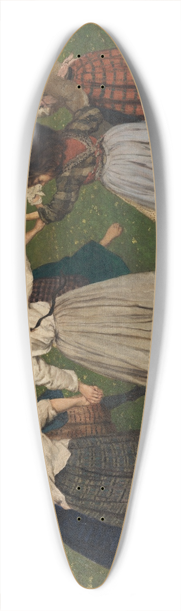 Hans Thoma - Kinderreigen 39.3 inch art pintail longboard deck