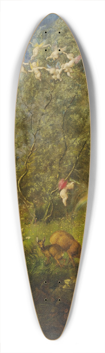 Hans Thoma - Spring 39.3 inch art pintail longboard deck