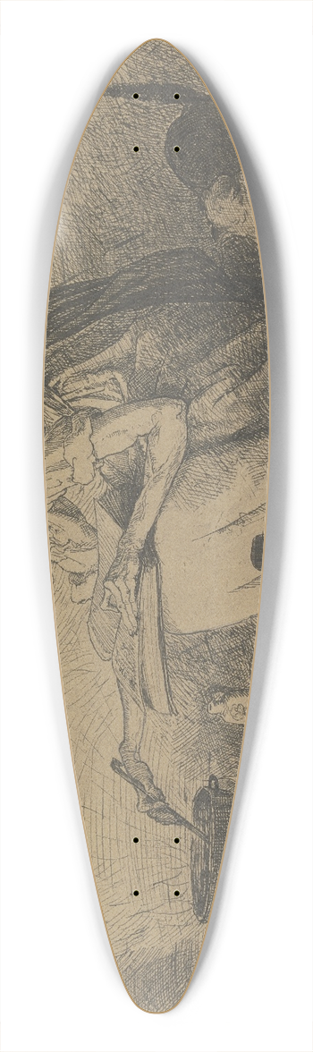 Hans Thoma - Witches kitchen 39.3 inch art pintail longboard deck
