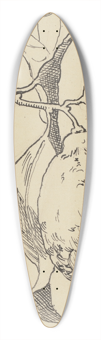 Hans Thoma - Zitrone 39.3 inch art pintail longboard deck