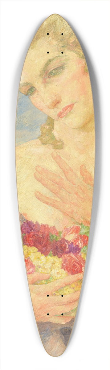 Hans Unger - Flora 39.3 inch art pintail longboard deck