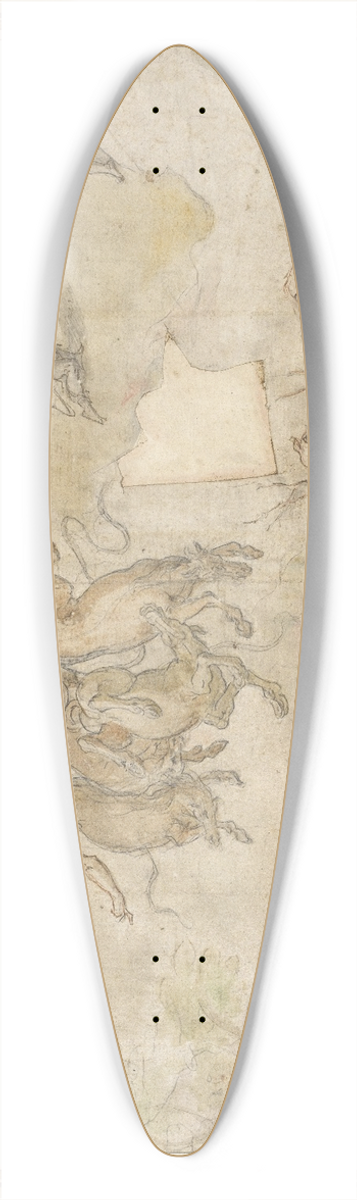 Hans von Aachen - Der Sturz des Phaeton 39.3 inch art pintail longboard deck