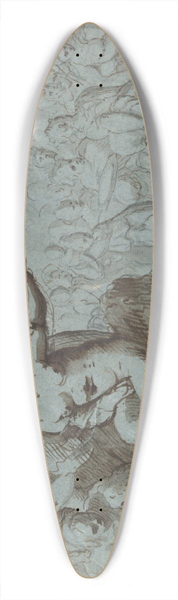 Hans von Aachen - MythologicalScene 39.3 inch art pintail longboard deck
