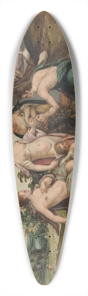 Hans von Aachen - The Judgement of Paris 39.3 inch art pintail longboard deck