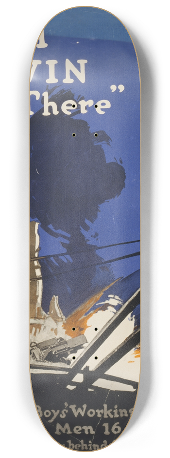 Adolph Treidler - Farm to win over there 8.25 inch art skate deck