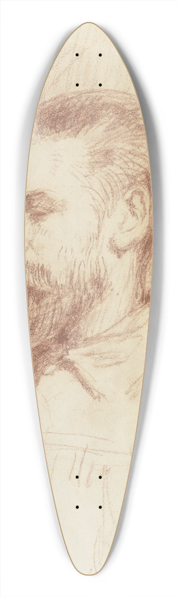 Hans Von Mares - Portrait of Peter Bruckmann 39.3 inch art pintail longboard deck