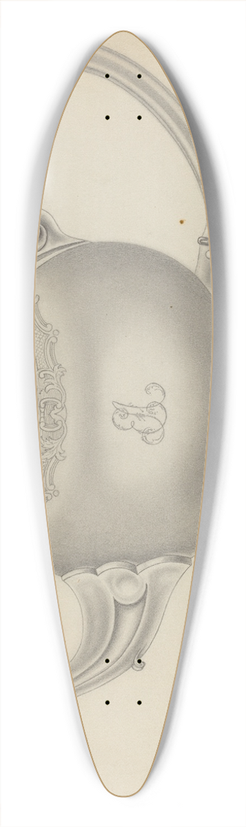 Hans Westendorff - Silver Teapot 39.3 inch art pintail longboard deck