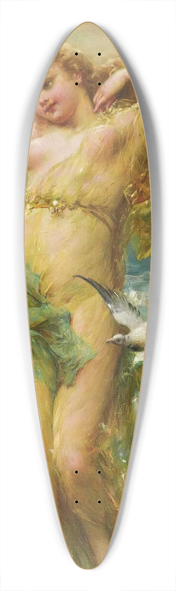 Hans Zatzka - Water Nymph 39.3 inch art pintail longboard deck