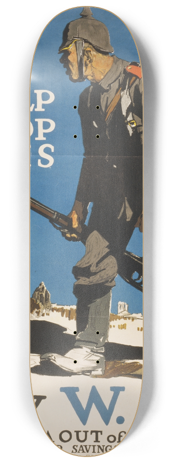 Adolph Treidler - Help stop this 8.25 inch art skate deck