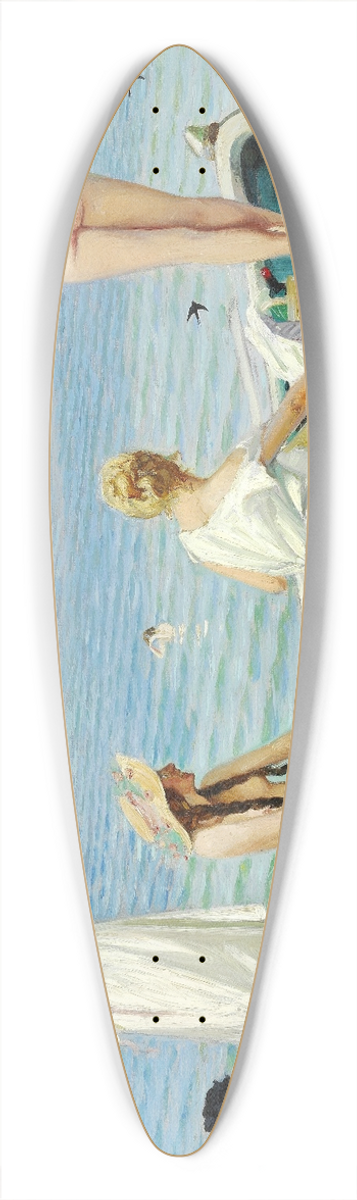 Harald Slott-Mller - Badende unge piger 39.3 inch art pintail longboard deck