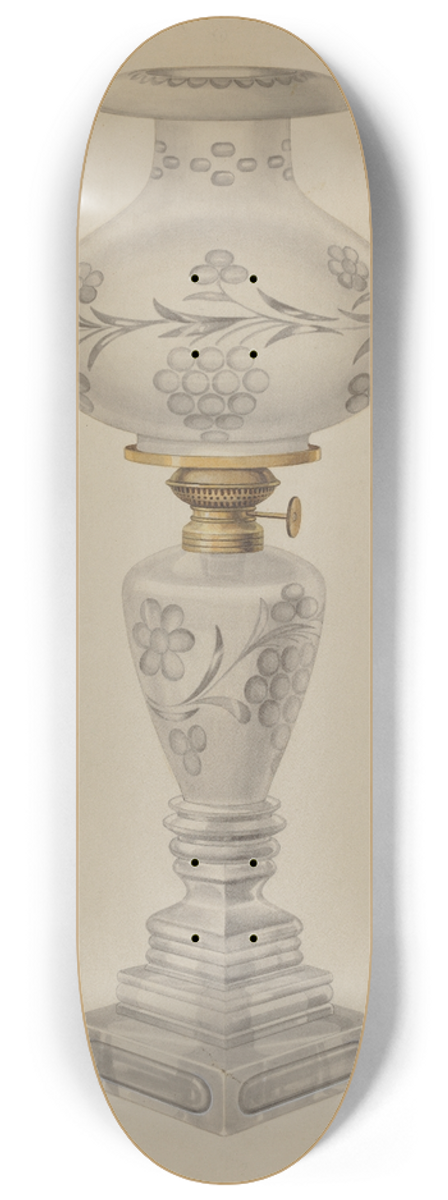 Charles Caseau - Lamp with Shade 8.25 inch art skate deck