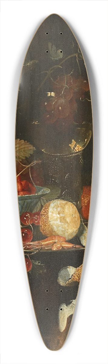 Harmen Loeding - Still Life With Fruit And A Chinese Porcelain Bowl With Strawberries 39.3 inch art pintail longboard deck