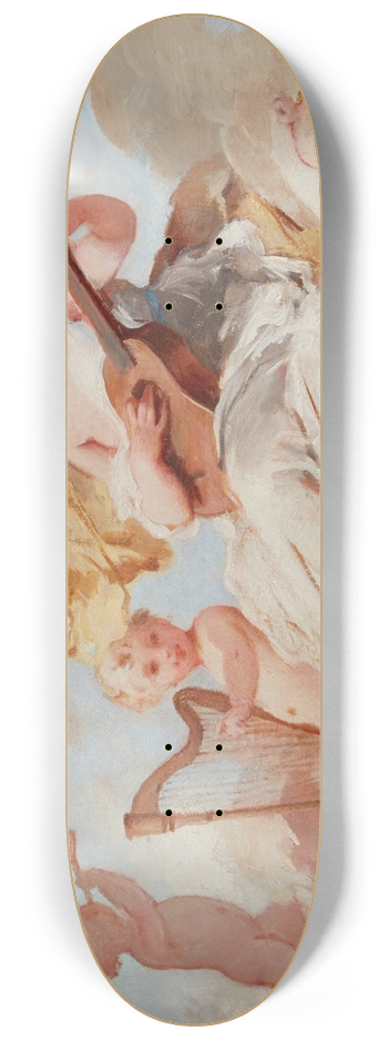 Charles Chaplin - Allegory of Music 8.25 inch art skate deck