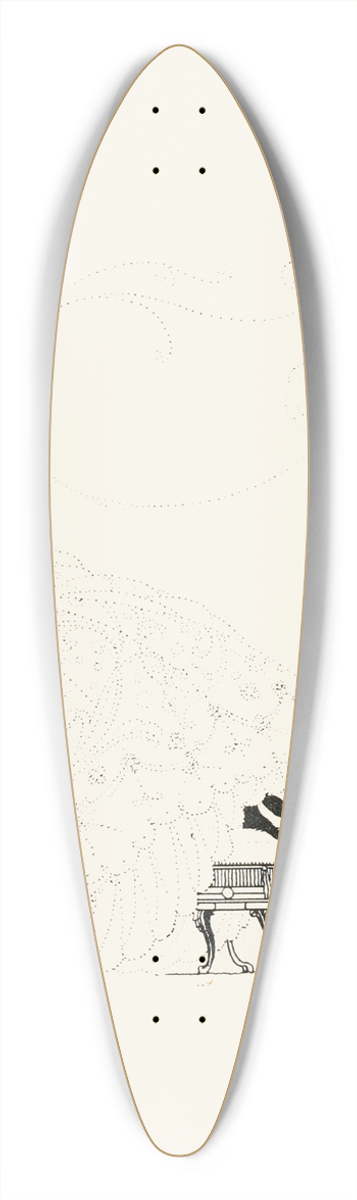 Harry Clarke - Cinderilla and her prince 39.3 inch art pintail longboard deck