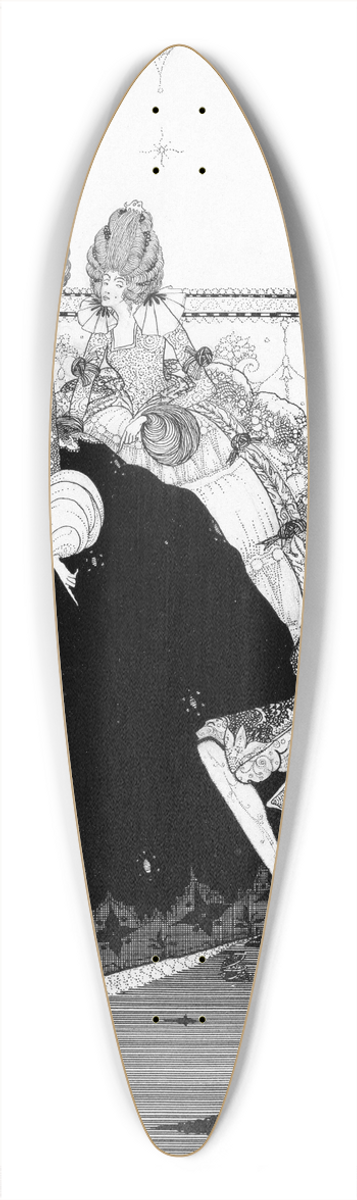 Harry Clarke - He Takes the Gift with Reverence and Extends 39.3 inch art pintail longboard deck