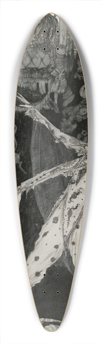 Harry Clarke - How Heavenly Fair 39.3 inch art pintail longboard deck