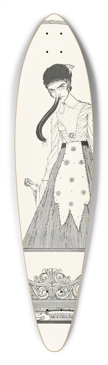 Harry Clarke - Truth to tell, this new ornament did not set off her beauty 39.3 inch art pintail longboard deck