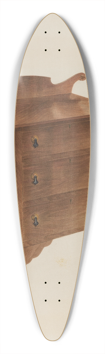 Harry King - Walnut Wash Stand 39.3 inch art pintail longboard deck