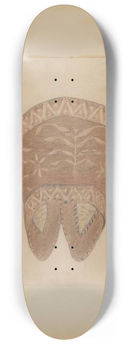 Charles Charon - Birch Bark Cape Collar 8.25 inch art skate deck