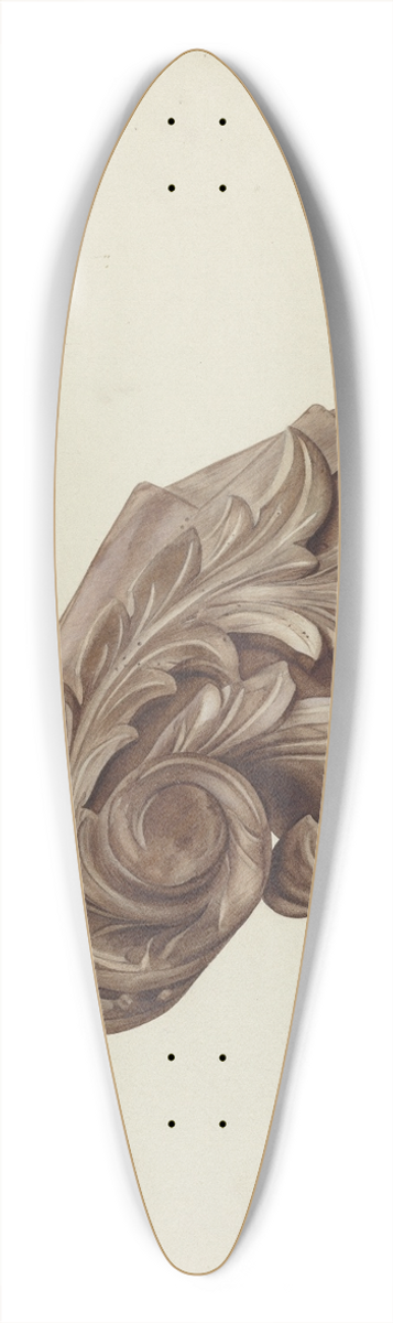 Hazel Hyde - Billethead 39.3 inch art pintail longboard deck