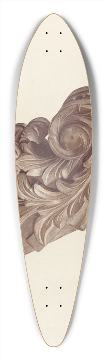 Hazel Hyde - Billethead 39.3 inch art pintail longboard deck
