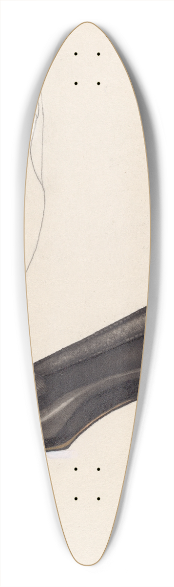 Hedwig Emanuel - Shoe 39.3 inch art pintail longboard deck