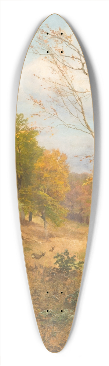 Heinrich Bhmer - Autumn forest 39.3 inch art pintail longboard deck