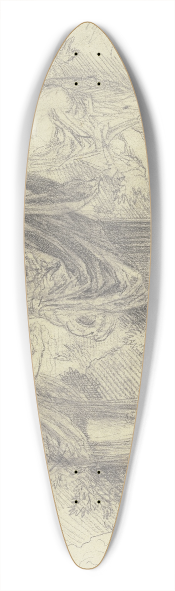 Heinrich Dreber - In Arcadia 39.3 inch art pintail longboard deck