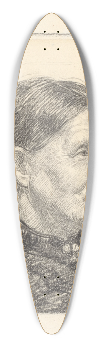 Heinrich M. Krabb - Portrait of Mrs. Parnemann 39.3 inch art pintail longboard deck