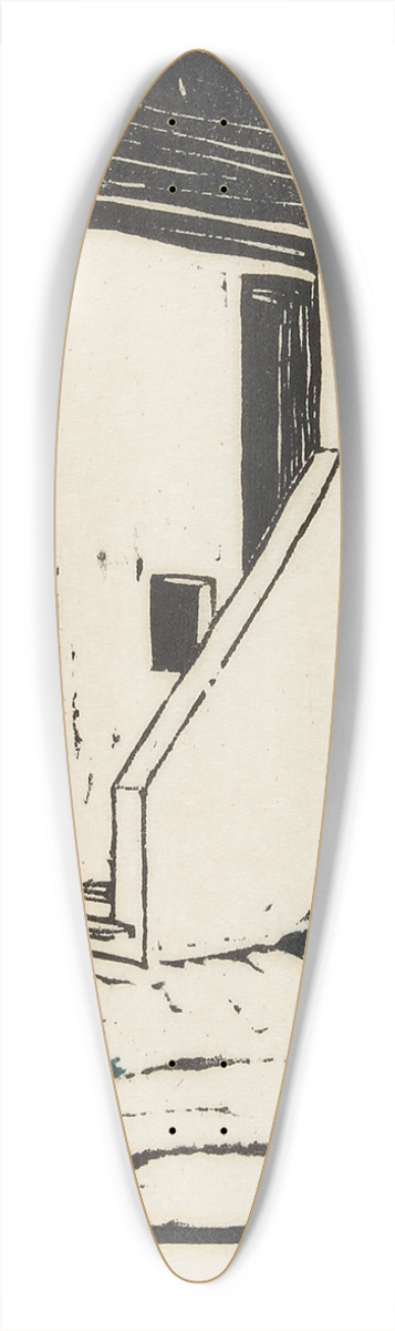 Heinrich Schrder - Ohne Titel 39.3 inch art pintail longboard deck