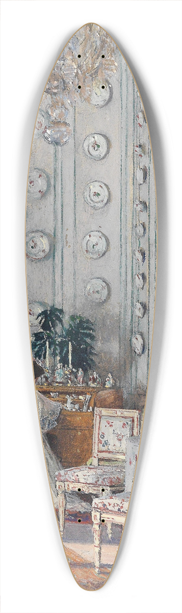 Heinrich Tomec - Grfin Gisela Kinsky im Porzellanzimmer 39.3 inch art pintail longboard deck