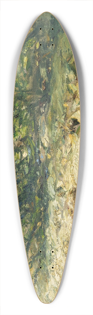Heinrich Von Zgel - Schafherde am Bach im Baumschatten 39.3 inch art pintail longboard deck