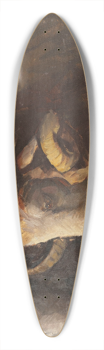 Heinrich Von Zgel - Widderkopf und Mutterschaf 39.3 inch art pintail longboard deck