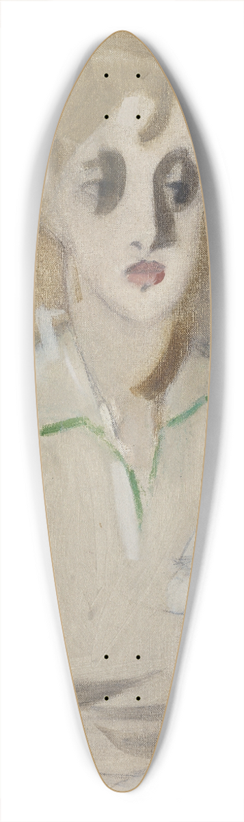 Helene Schjerfbeck - Modern Schoolgirl 39.3 inch art pintail longboard deck