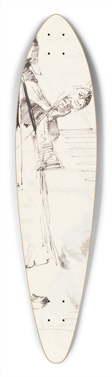 Helene Schjerfbeck - Ranskalainen maalaistytt (Tytt ja vrttin) 39.3 inch art pintail longboard deck