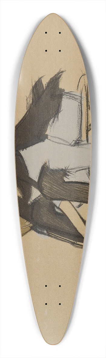 Helene Schjerfbeck - Silk Shoes 39.3 inch art pintail longboard deck