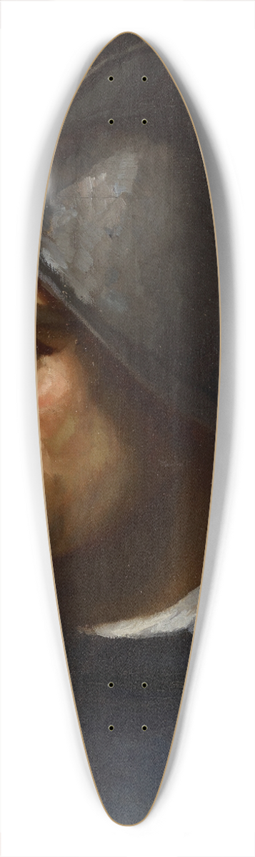 Helene Schjerfbeck - Warrior In Helmet 39.3 inch art pintail longboard deck