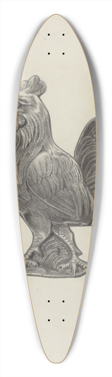 Helen Hobart - Pin Tray 39.3 inch art pintail longboard deck
