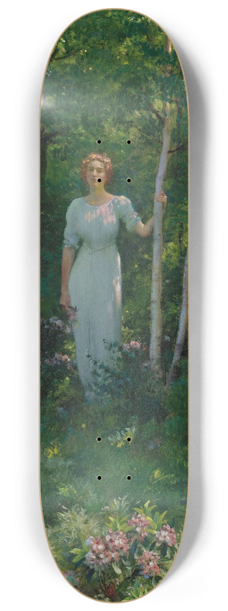 Charles Courtney Curran - The Edge Of The Woods 8.25 inch art skate deck