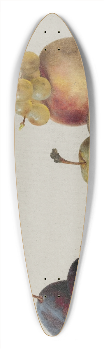 Helen Searle - Plums, Peach And Grapes 39.3 inch art pintail longboard deck